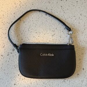 Calvin Klein Black Wristlet Clutch